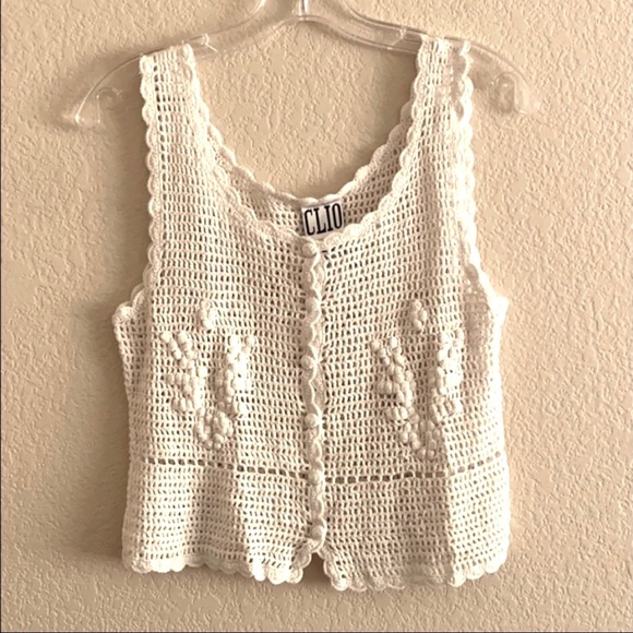 vintage crochet top